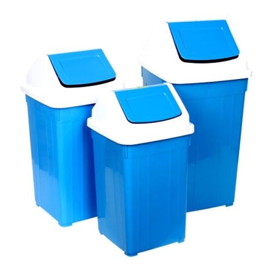 관공서용 사각휴지통 2호 10L 쓰레기통(W79005E)