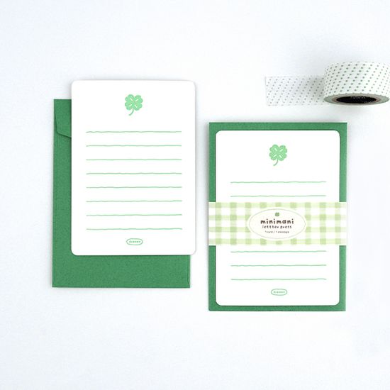 [대시앤도트] 미니마니 레터 프레스 메세지 카드