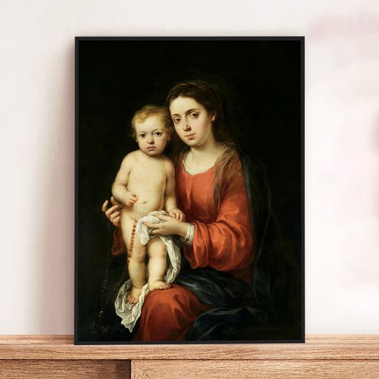 무리요 - 성모자와 로사리오 