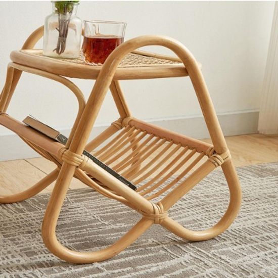 모던 라탄 원목 인테리어 잡지 매거진랙 2type