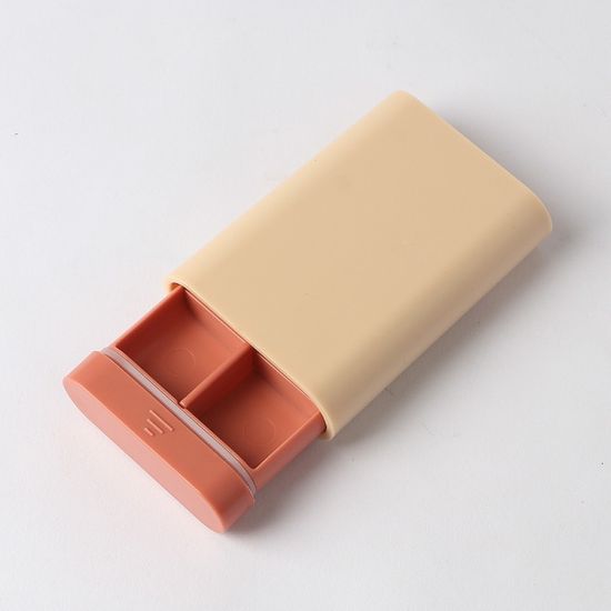 씨큐 밀폐 알약케이스 비타민 영양제 휴대약통 핑크