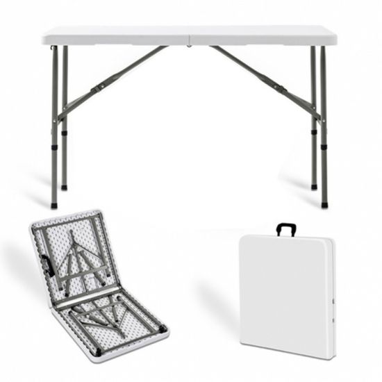 사각 접이식 테이블(122cmx60cmx74cm) (화이트)