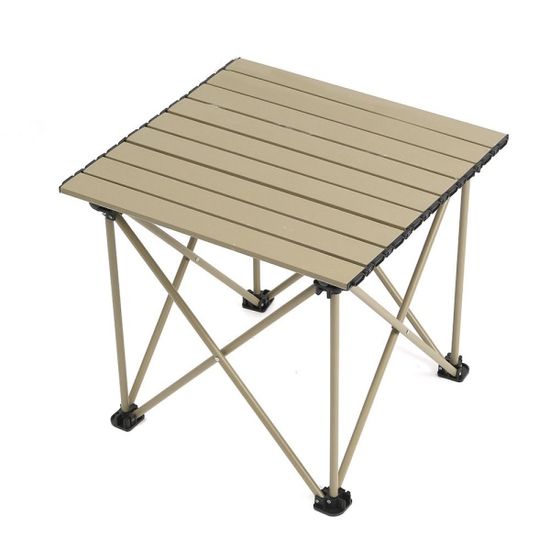 케인 2인용 캠핑 롤테이블 의자세트 54x55cm 아이보리