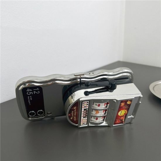 갤럭시 z플립 3 4 5 슬롯 머신 장난감 스트랩 케이스