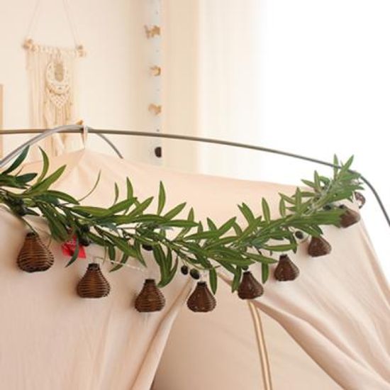 인조 넝쿨 가랜드 조화 올리브 180cm 식물 행잉플랜트