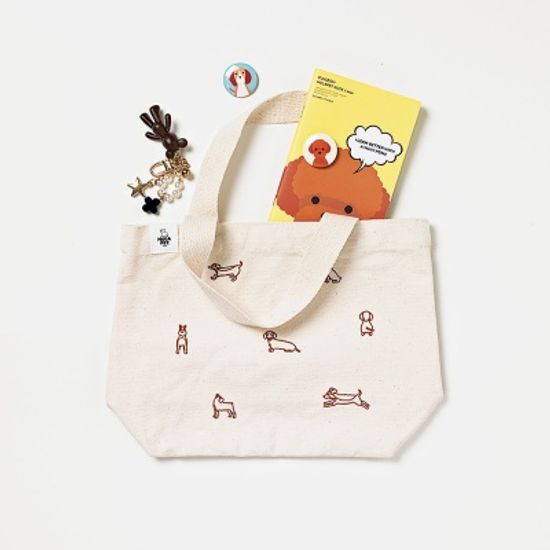 도시락 자수에코백 Line eco bag