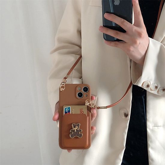 갤럭시 s24 23 22 21 20 노트20 곰돌이 스트랩 케이스