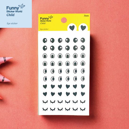 퍼니스티커 82-06 눈동자 아트지 차일드 스티커