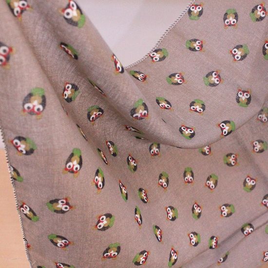 밤 부엉이 (손수건 스카프)