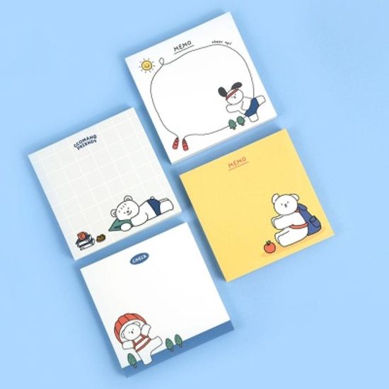 핑크풋 꼬망떡메모지
