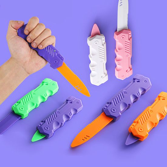 피젯 큐브 틱톡 3D 당근칼 토이 나이프 검 돌리기