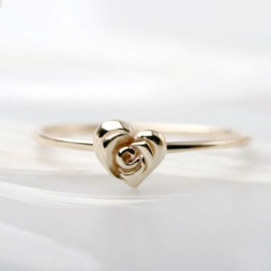 [러쉬룸][시스터시스터 / sistersister] 로즈하트 14K 골드 반지