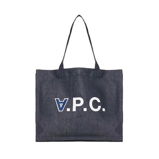 아페쎄 APC 다니엘라 2.0로고 데님 토트백 IAI INDIGO