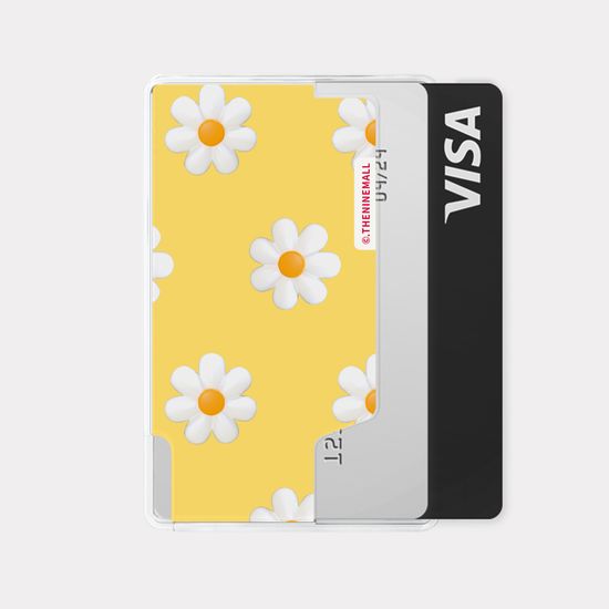 marguerite flower pattern [맥세이프 카드지갑]