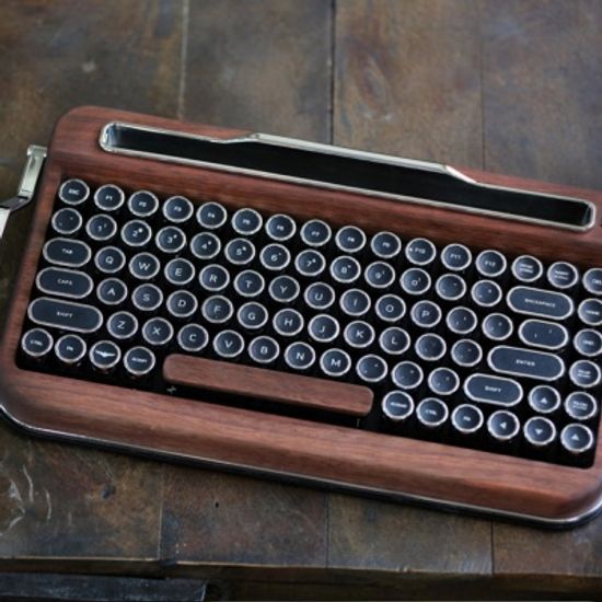 페나 키보드-타자기 컨셉 블루투스 무선(스페셜우드)