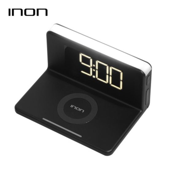 LED조명 알람시계 고속 무선충전기 IN-WC310