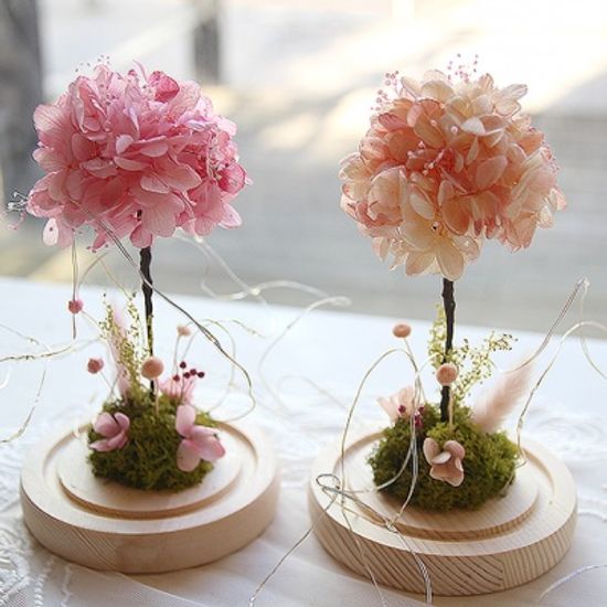 프리저브드 수국 유리돔-( 3 color ) 기념일선물