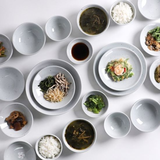 진 고백자 4인 식기세트, 국산도자기 22p