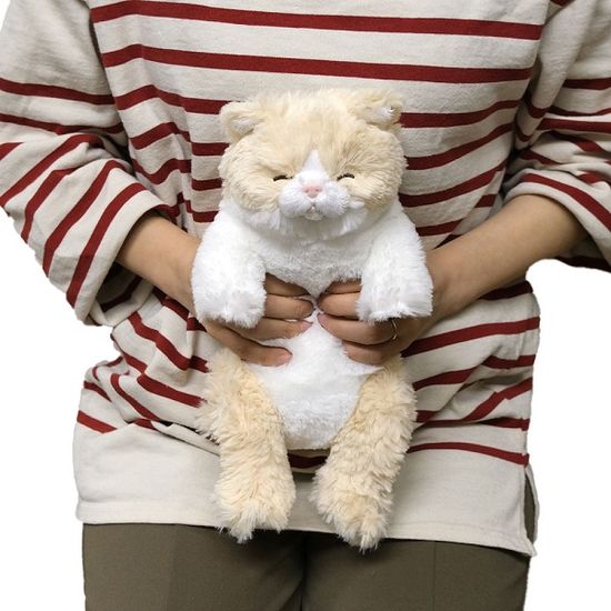 무릎인형 미니 잠자는 쓰야쓰야 고양이 CR 애착 인형
