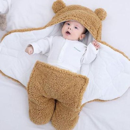 곰돌이 양털 아기 보낭 겉싸개(6-9) 204539