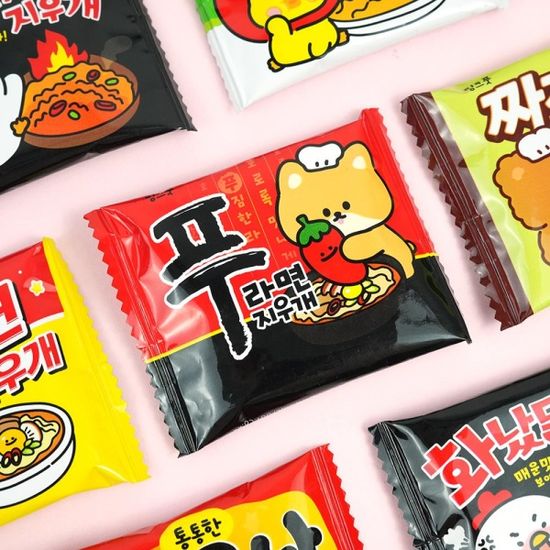 핑크풋 먹지마라면지우개
