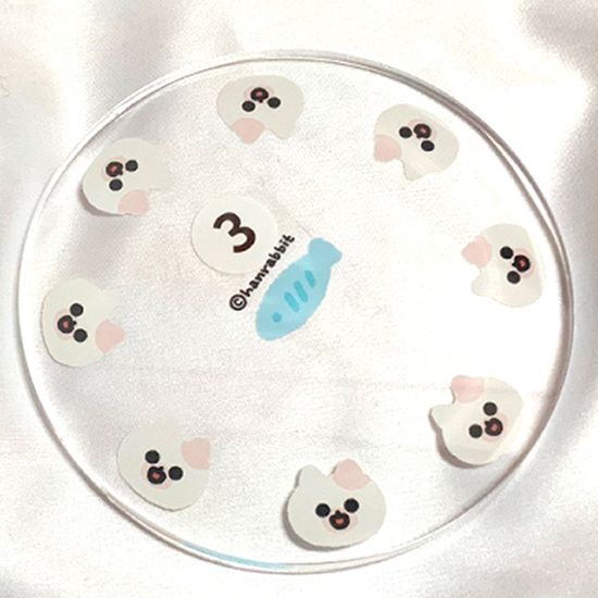 한토끼 아크릴 코스터 3종