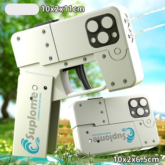 접이식 휴대폰 자동 물총 듀얼 노즐 워터건 워터밤