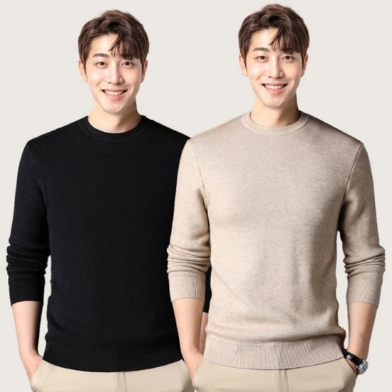 긴팔 니트 티셔츠 봄 가을 겨울 라운드 스판 이너 스
