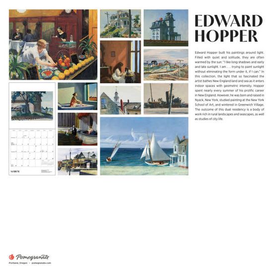 2026벽걸이캘린더 Edward Hopper