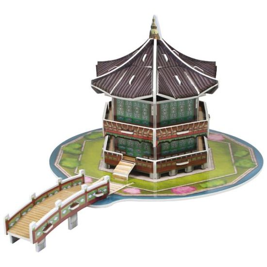 DIY 입체 퍼즐 조립 키트 향원정