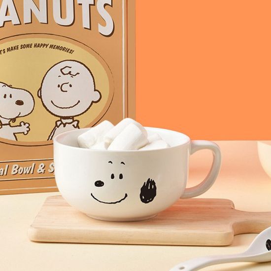 스누피 시리얼볼 스푼 세트C81118*