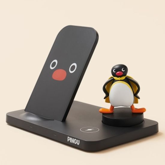 데이니즈 핑구 듀얼 고속 무선충전 거치대 충전기