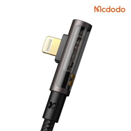 아이스 90도 USB-A to 8핀 고속충전 케이블 CA351