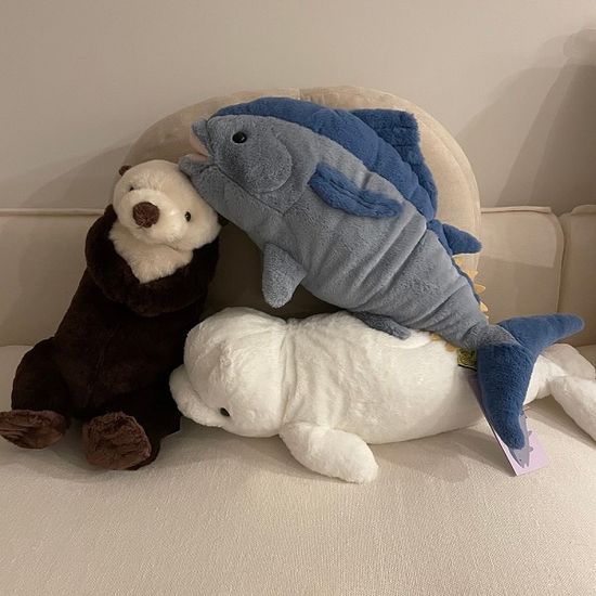 무릎인형★해양동물(벨루가/참치/해달) 
