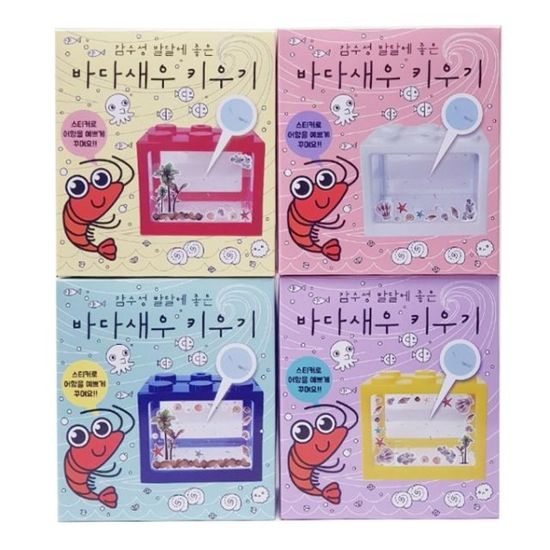 바다새우 키우기 아기새우