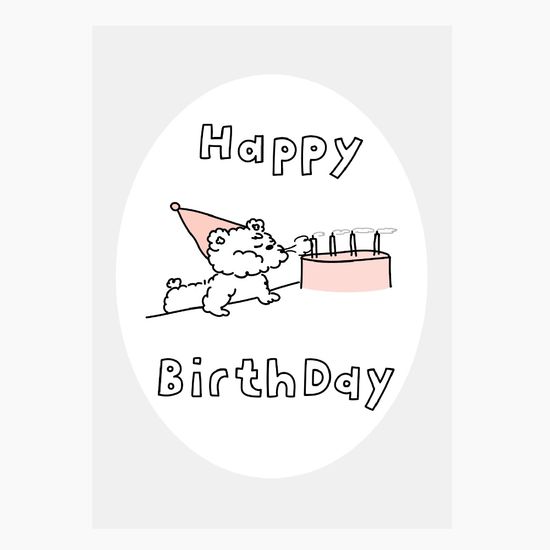 옥토 플루피 Happy Birthday 엽서