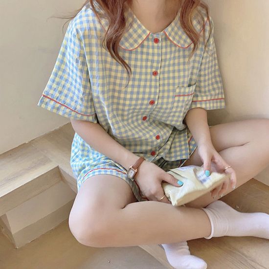 여름의 키치파자마 세트 모음전