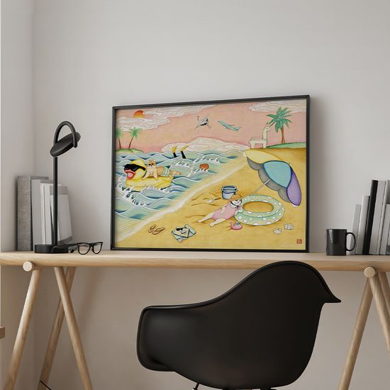 Island life 루씨쏜 작가 그림