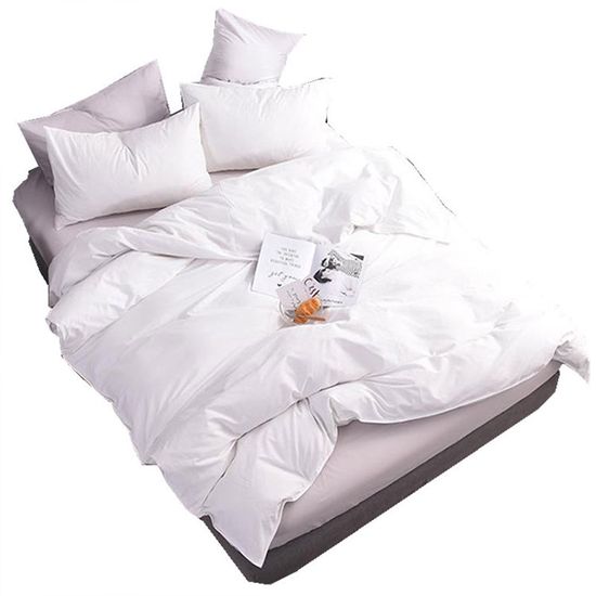 호텔식 침구 매트리스 침대 이불 베개 커버 세트 내츄