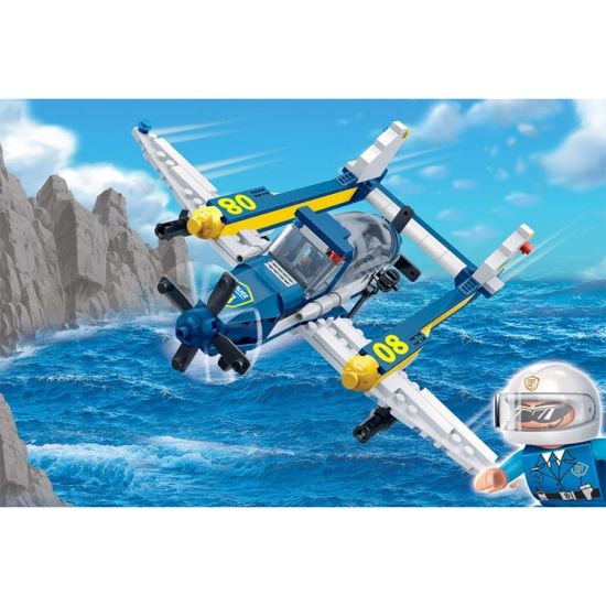 반바오 조립블록시티 경찰 수상비행기 모형 만들기