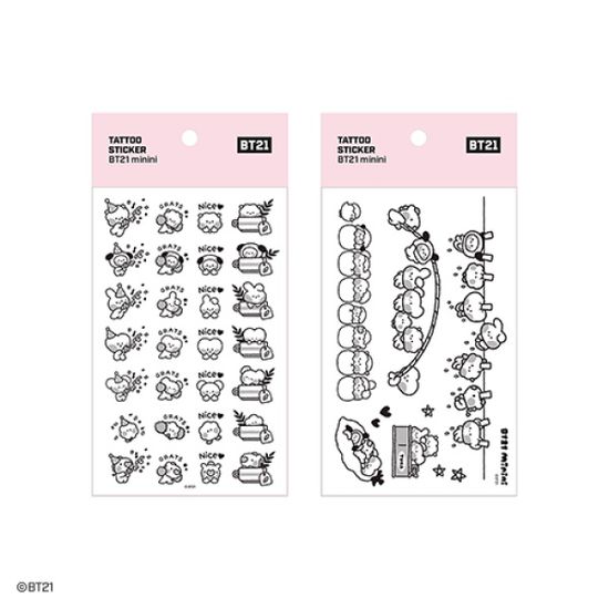 BT21 minini 타투스티커 - DAILY