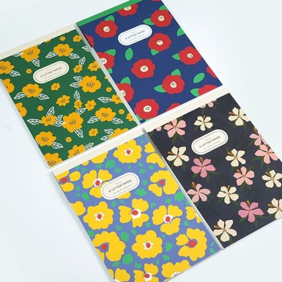 핑크풋 미니 꽃길 패드 편지지 편선지[WB7B9AB]