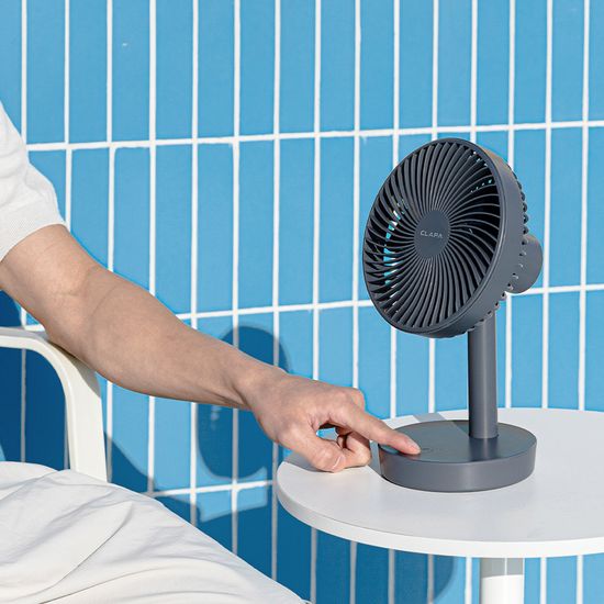 클래파 BLDC 자동회전 탁상용 미니 무선 선풍기