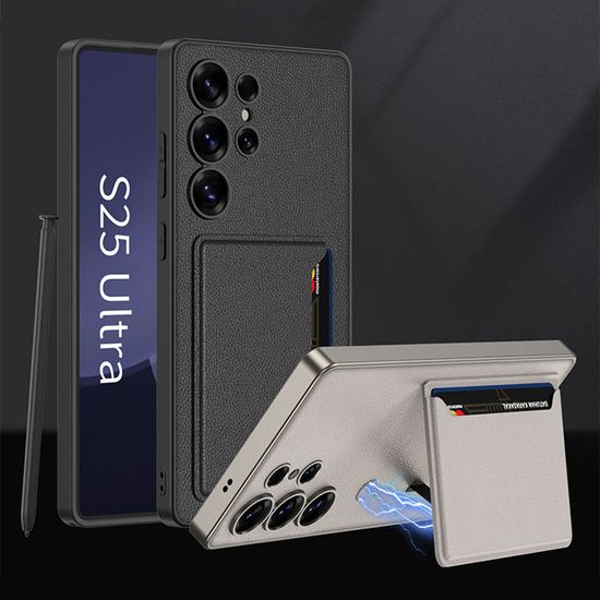 갤럭시S25 PLUS ULTRA 마그네틱 카드수납 가죽 케이스