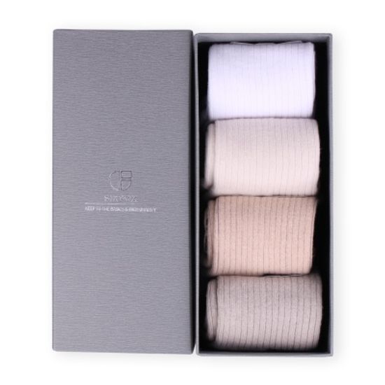 골지포인트 컬러양말 기프트 세트 [GIFT SET] [4개입]