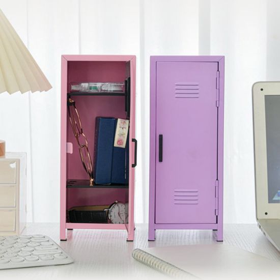 다용도 철제 미니캐비넷 액세서리 보관함 4color