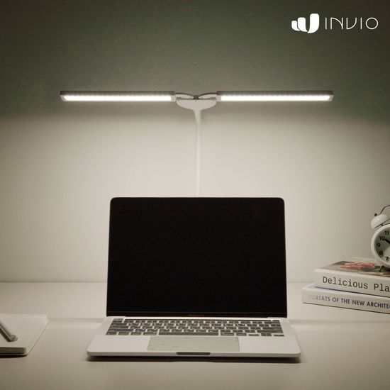 인비오 듀얼 LED스탠드 학생 공부 독서 책상 학습용