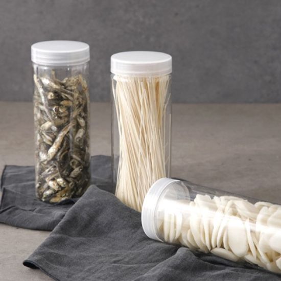 냉장고 원형 보관용기(중) 4개+스티커