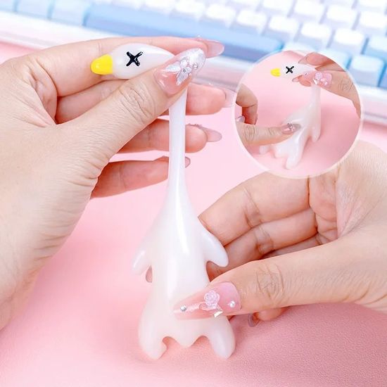 색변화 자외선 UV 특대형 오리 말랑이 타바 스퀴시 볼