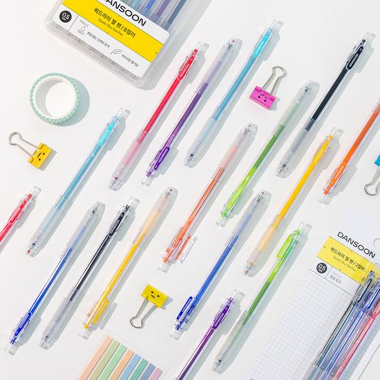 단순생활 퀵드라이 젤 펜 볼펜 필기구 8종